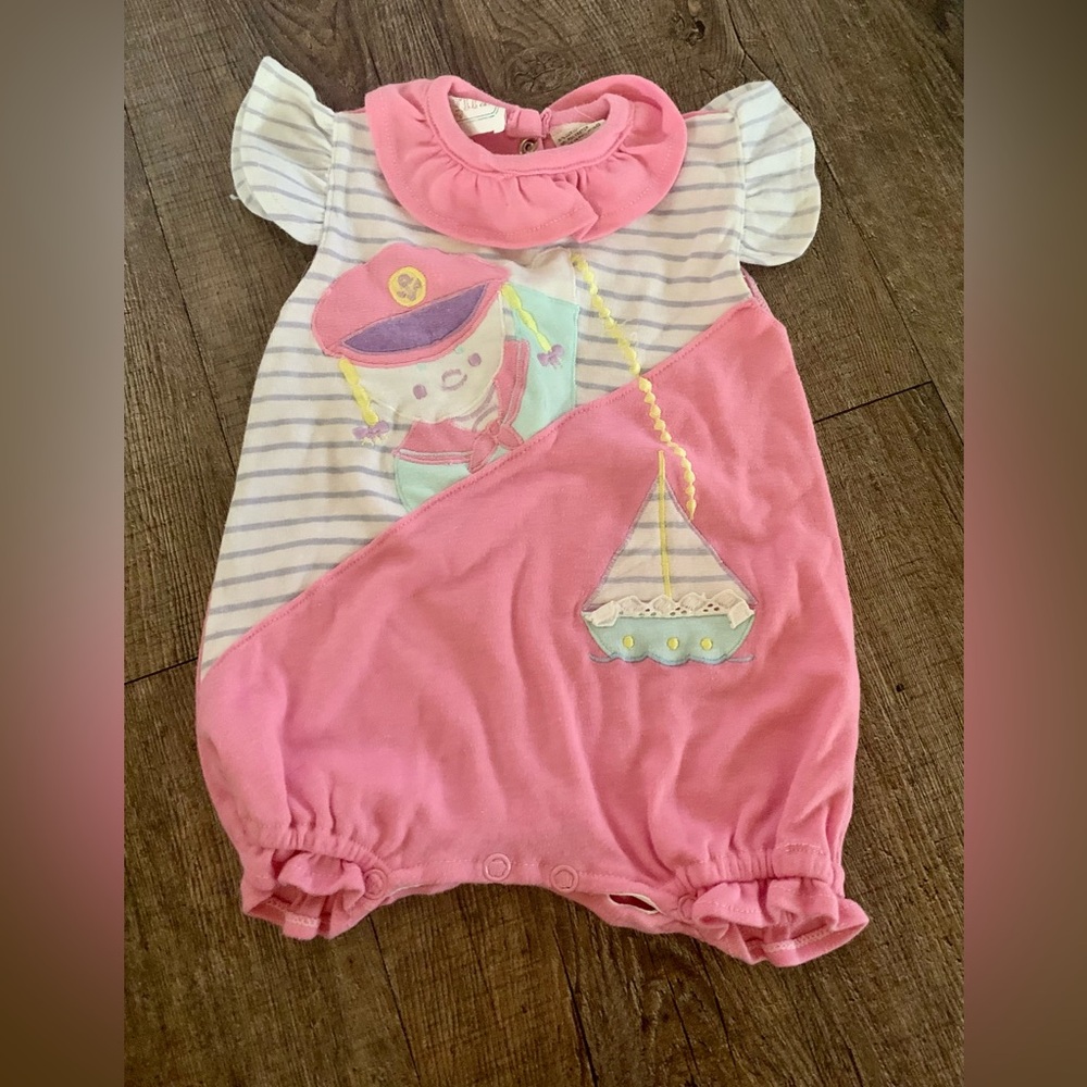 Vintage baby girl romper